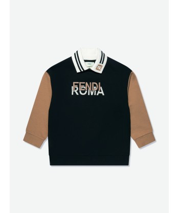 Fendi Boys Logo Sweatshirt in Black france