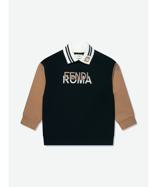 Fendi Boys Logo Sweatshirt in Black france