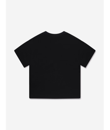 Fendi Kids Logo T-Shirt in Black Par le système avancé 