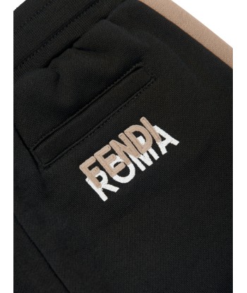 Fendi Kids Logo Joggers in Black Comment ça marche