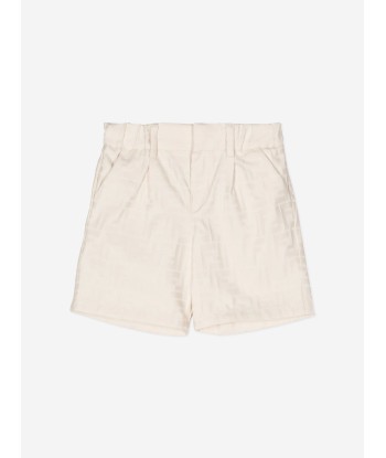 Fendi Baby Boys FFJacquard Shorts in Beige meilleur choix