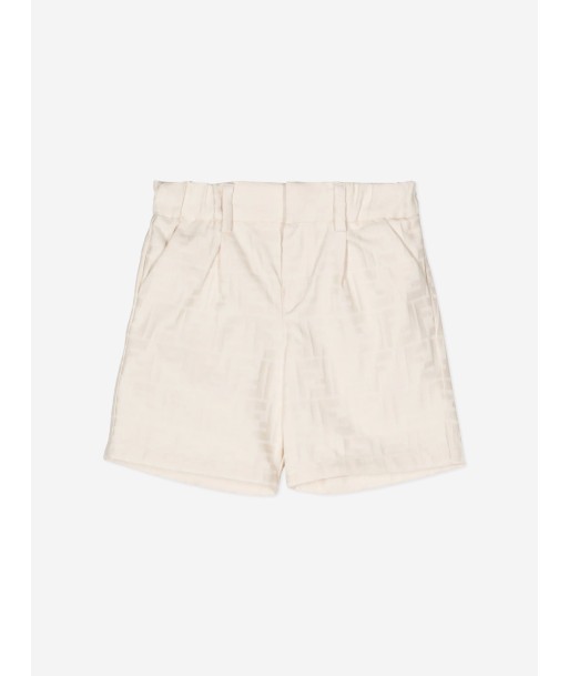 Fendi Baby Boys FFJacquard Shorts in Beige meilleur choix