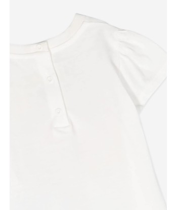 Fendi Baby Girls Logo T-Shirt in White 50-70% off 