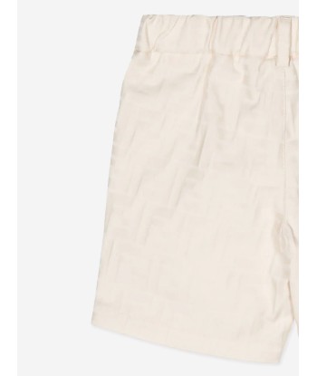 Fendi Baby Boys FFJacquard Shorts in Beige meilleur choix