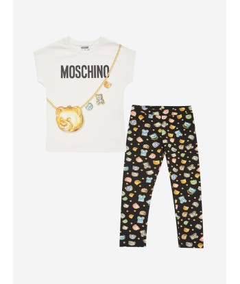 Moschino Girls Leggings Set in Multicolour pas cher 