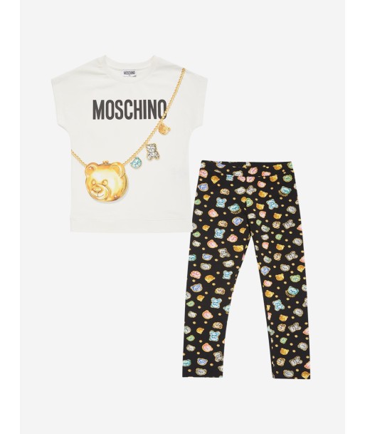 Moschino Girls Leggings Set in Multicolour pas cher 