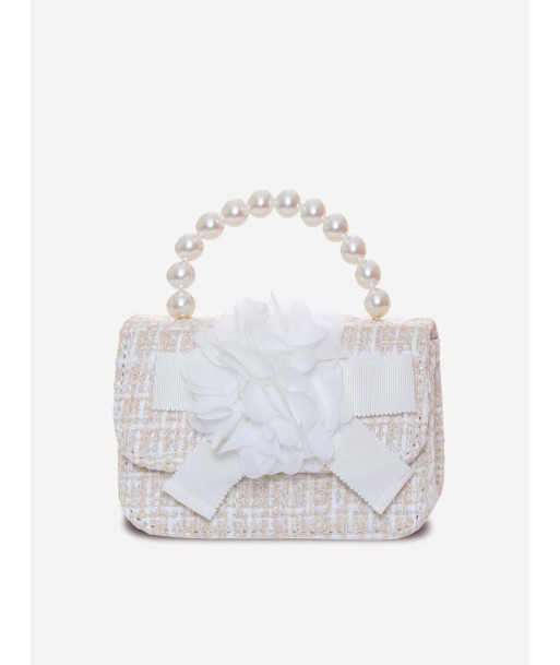 Patachou Girls Bow Handbag in Ivory JUSQU'A -70%! 