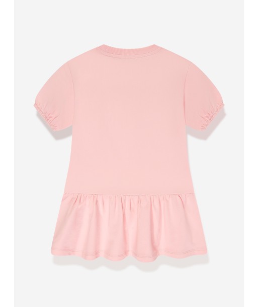 Moschino Girls Teddy Logo Jersey Dress in Pink Découvrez la collection