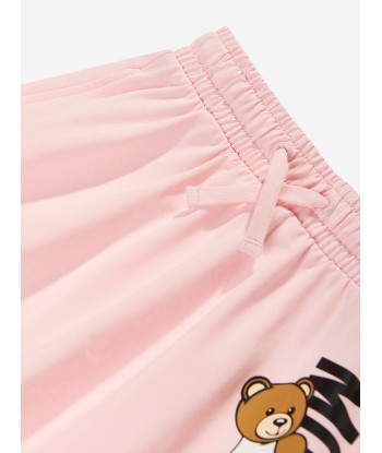 Moschino Girls Teddy Logo Skirt in Pink pas cher 