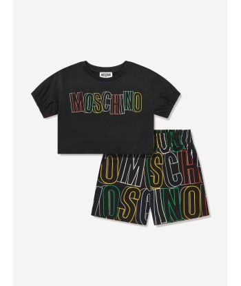 Moschino Girls T-Shirt And Shorts Set in Black 50% de réduction en Octobre 2024