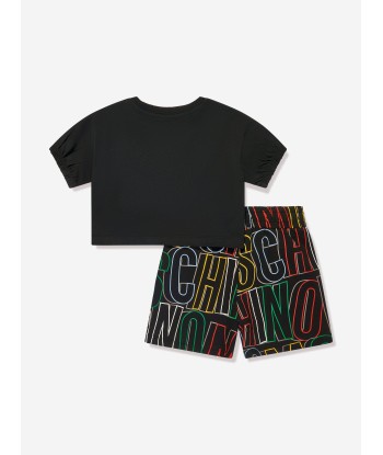 Moschino Girls T-Shirt And Shorts Set in Black 50% de réduction en Octobre 2024