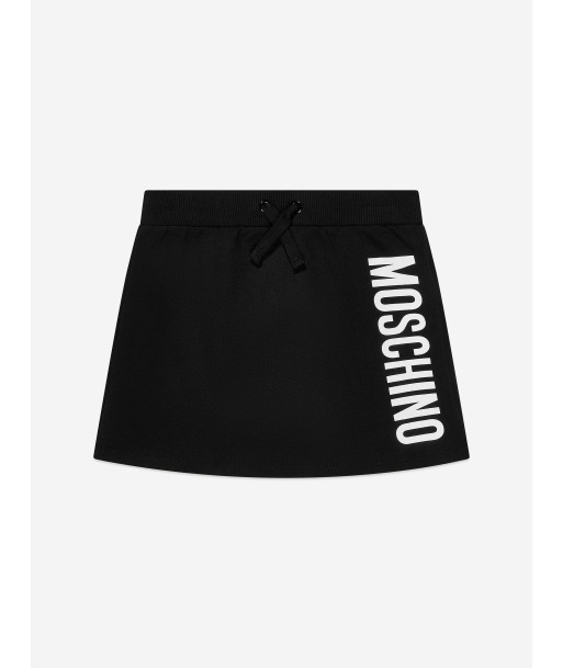 Moschino Girls Jersey Logo Skirt in Black chez Cornerstreet bien 