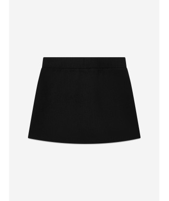 Moschino Girls Jersey Logo Skirt in Black chez Cornerstreet bien 