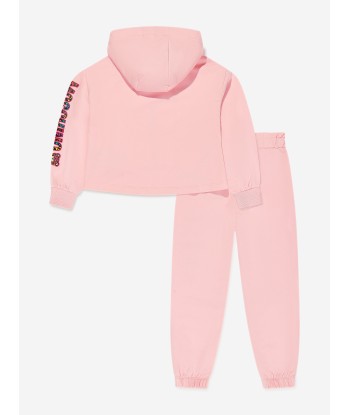 Moschino Girls Logo Tracksuit in Pink livraison et retour toujours gratuits