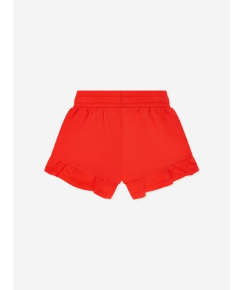 Moschino Girls Teddy Logo Shorts in Red vous aussi creer 