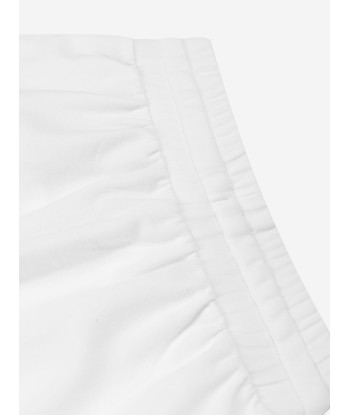 Moschino Girls Teddy Logo Shorts in White Fin de série