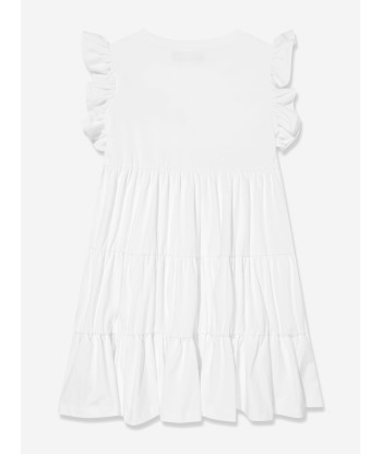 Moschino Girls Cotton Sunglasses Dress in White chez Cornerstreet bien 