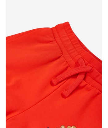 Moschino Girls Teddy Logo Shorts in Red vous aussi creer 