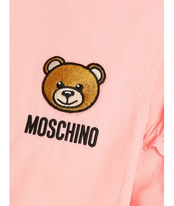 Moschino Girls Cotton Midi Dress in Pink soldes