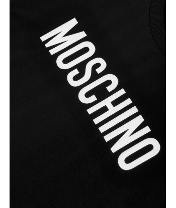 Moschino Girls Logo T-Shirt Dress in Black 2024