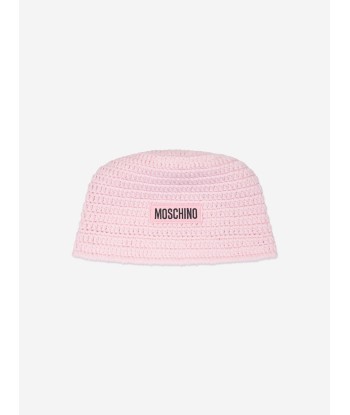 Moschino Girls Logo Bucket Hat in Pink france