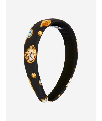 Moschino Girls Teddy Gems Headband in Black la chaussure