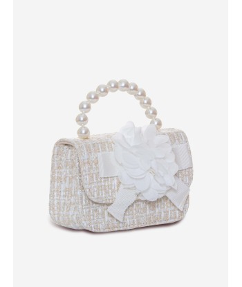 Patachou Girls Bow Handbag in Ivory JUSQU'A -70%! 