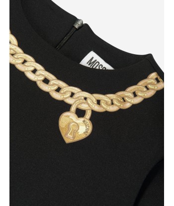 Moschino Girls Necklace Print Dress in Black ou a consommer sur place