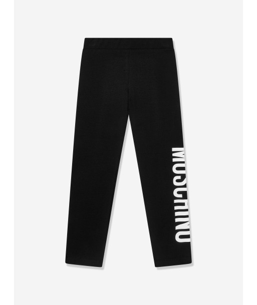 Moschino Girls Logo Leggings in Black Venez acheter