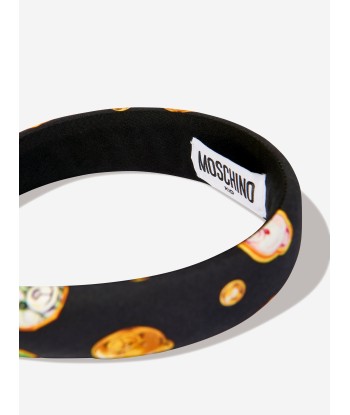 Moschino Girls Teddy Gems Headband in Black la chaussure