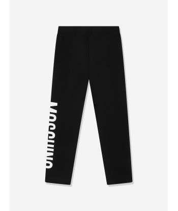 Moschino Girls Logo Leggings in Black Venez acheter