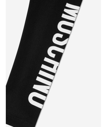 Moschino Girls Logo Leggings in Black Venez acheter