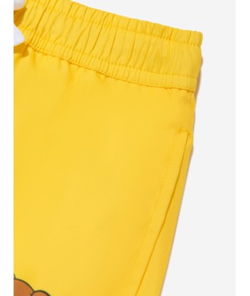 Moschino Boys Teddy Surfer Swim Shorts in Yellow vente chaude votre 