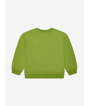 Moschino Kids Teddy Toy Sweatshirt in Green solde