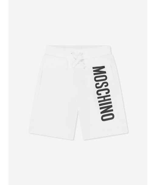 Moschino Boys Logo Shorts in White Le MVP de beaucoup