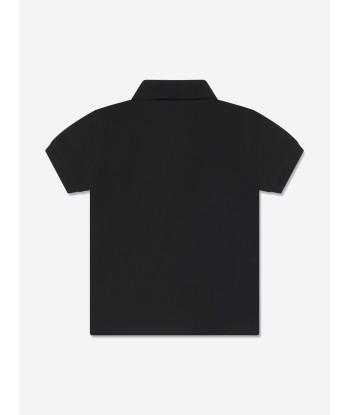 Moschino Boys Paint Splatter Polo Shirt in Black la colonne vertébrale