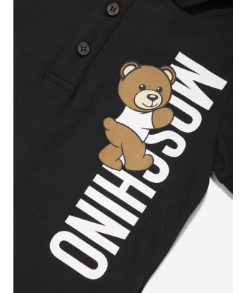 Moschino Boys Teddy Logo Polo Shirt in Black store