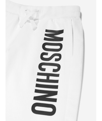 Moschino Boys Logo Shorts in White Le MVP de beaucoup