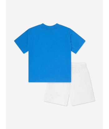 Moschino Boys T-Shirt And Shorts Set in Multicolour soldes