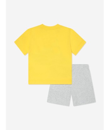 Moschino Boys T-Shirt And Shorts Set in Multicolour À commander