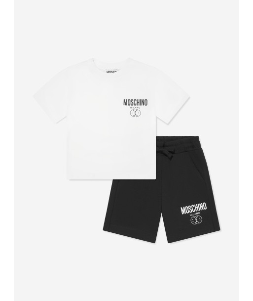 Moschino Boys T-Shirt And Shorts Set in Multicolour Les êtres humains sont 