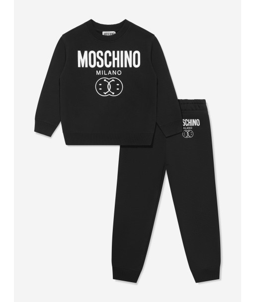 Moschino Boys Milano Logo Tracksuit in Black acheter