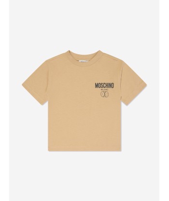 Moschino Boys T-Shirt And Shorts Set in Brown brillant des détails fins