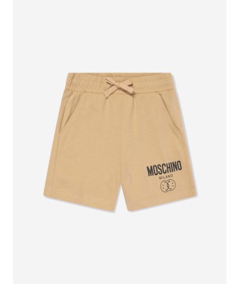 Moschino Boys T-Shirt And Shorts Set in Brown brillant des détails fins