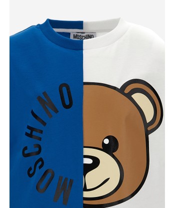 Moschino Kids Two-Tone Logo T-Shirt in Multicolour Comparez plus de prix