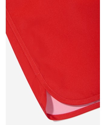 Moschino Boys Teddy Logo Swim Shorts in Red la livraison gratuite