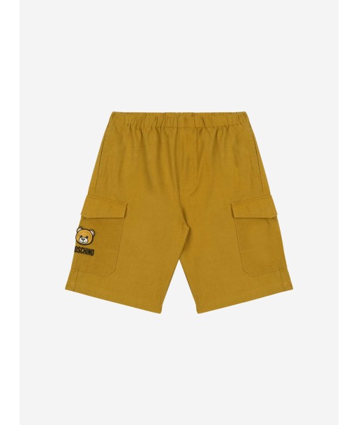 Moschino Boys Teddy Cargo Shorts in Brown Faites des économies