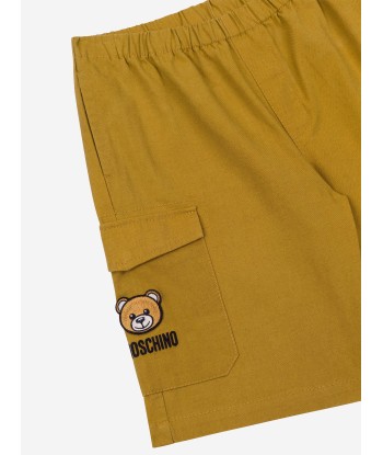 Moschino Boys Teddy Cargo Shorts in Brown Faites des économies