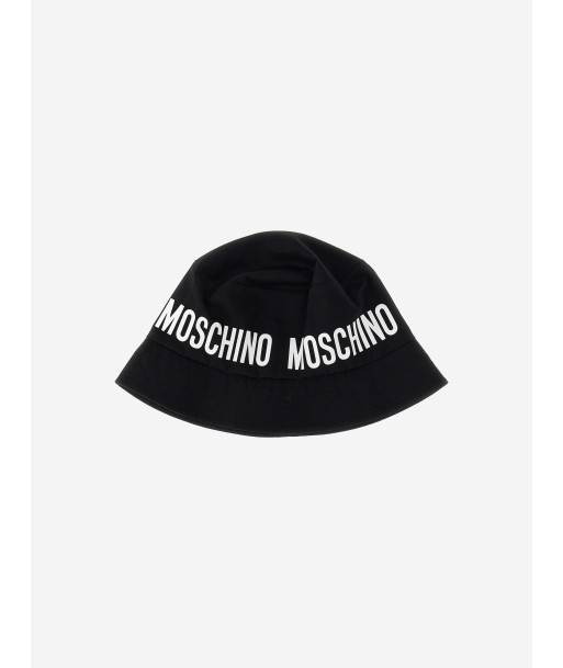 Moschino Kids Logo Bucket Hat in Black vous aussi creer 