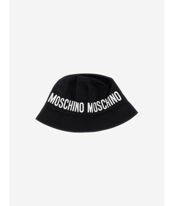 Moschino Kids Logo Bucket Hat in Black vous aussi creer 